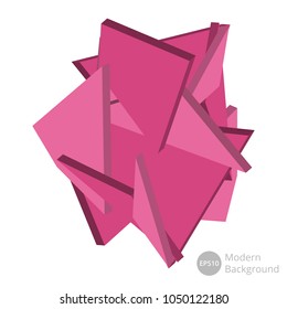 Vector pink banner background for presentations and other production. Pink background - stock vector