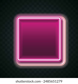 Vector de diseño de Anuncio rosa. Anuncio cuadrado.