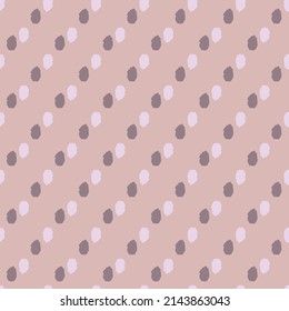 Vector pink brown polka dot pastel repeat pattern