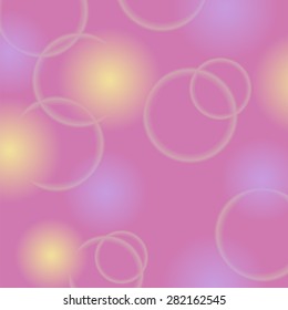 Vector Pink Bubble Background. Pink Circle Texture for Your Design.