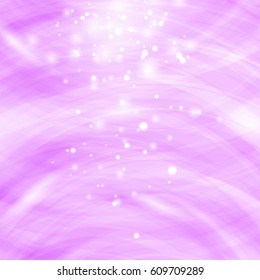 Vector Pink Burst Blurred Background. Sparkling Texture. Star Flash. Glitter Particles Pattern. Starry Explosion