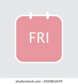 vector pink calendar icon illustration