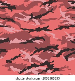 
Vector pink camouflage background, modern classic paint. Stylish print. EPS