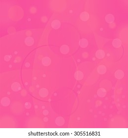 Vector Pink Circle Background. Abstract Pink Blurred Pattern