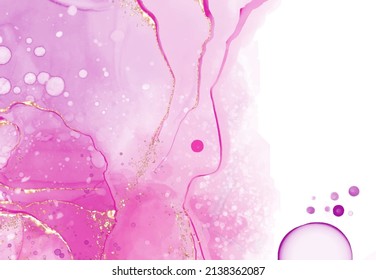 Banner de coral rosa vector. Razo de pincel abstracto dibujado a mano. Elemento Wave.