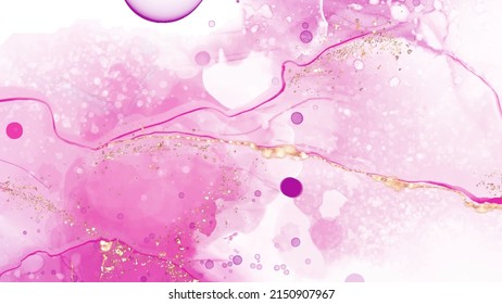 Vector pink coral banner. Hand drawn abstract paint brush stroke. Wave element.