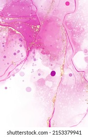 Vector pink coral banner. Hand drawn abstract paint brush stroke. Wave element.
