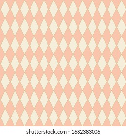 Impresión de patrón de repetición de diamante rosa vector