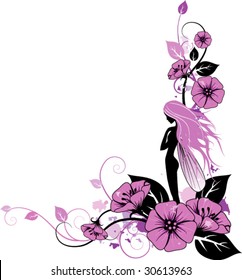 vector pink fairy