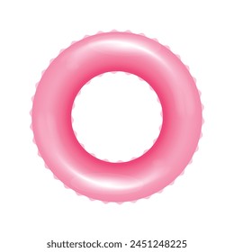 vector pink float isolated on white background