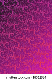 Vector pink floral wallpaper