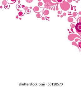 Vector. Flor rosa. Fondo floral. Para ver algo similar, por favor visita MI CARTERA.