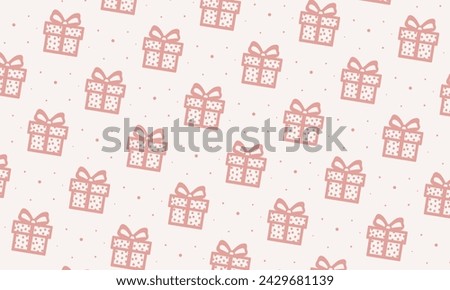 vector pink giftbox wrapping paper pattern wallpaper background