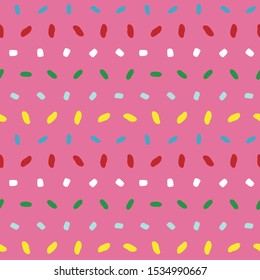 Vector pink glaze seamless pattern background, for children birthday, clothing, cards, wrapping paper, scrapbooking, wallpaper, decor, packaging and surface design projects, home and bedroom decor