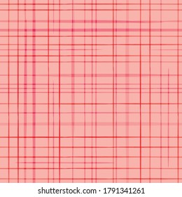 Vector pink grid, check modern seamless pattern