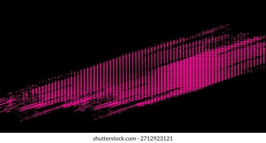 Fondo de semitono rosa Vector sobre negro

