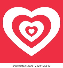 vector pink heart icon symbol