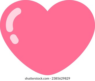 vector a pink heart symbol