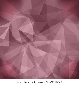 Vector Pink Light Polygonal Mosaic Background. Business Design Templates. Triangular Geometric Pattern