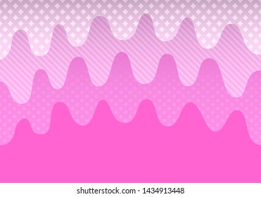 vector pink liquid melt and pattern background for brochure banner and publication