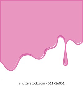 Vector of Pink melt drop for background