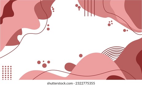 Vector pink memphis design background