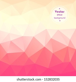 Vector pink modern geometric background. Abstract background for design - vector illustration EPS10. Retro colorful background.