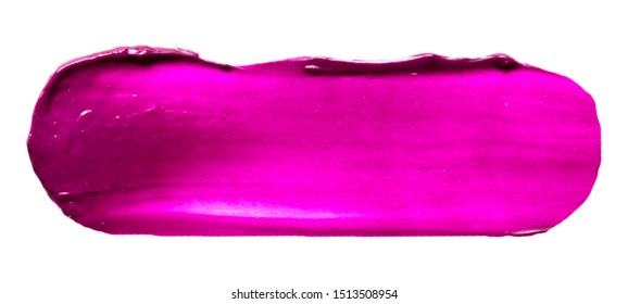 Vector pink paint texture isolated on white - oil banner for Your design