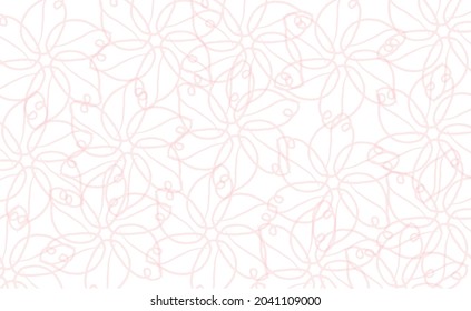 vector pink pattern with creative design. artistic background. seamless textile design. 
