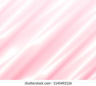 vector pink peach shade background pastel tone.wave smooth silk or satin elegant curve sweet design for valentine,wedding,cosmetic,advertising,spa or art background.softness shiny stripe crease fabric
