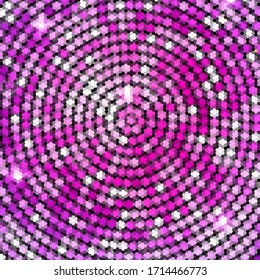 hexágonos vectoriales rosas y púrpura. fondo abstracto