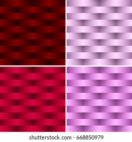 Vector pink and red Seamless illustration of 3 D wicker Background