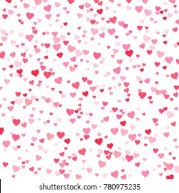 Vector pink & red Valentines Days hearts background