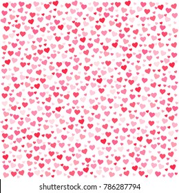 Vector pink & red Valentines Days heartshapes background