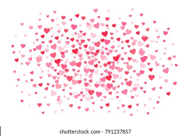 Vector pink & red Valentines Days hearts background