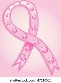 Vector Pink Ribbon 3