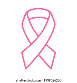 Vector Pink Ribbon Cross Breast Cancer Stock Vector (Royalty Free ...