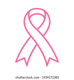 Vector pink ribbon cross Breast cancer day sign in women Cancer fighting ideas
