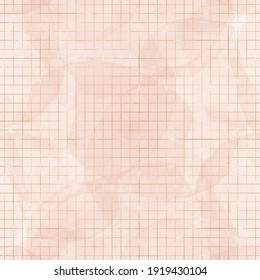 Vector pink rose gold lines mesh seamless pattern