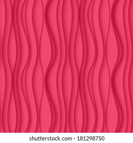 Vector pink seamless Wavy background texture.