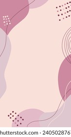 Vector pink stories background cute background vector background