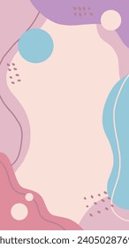 Vector pink stories background cute background vector background