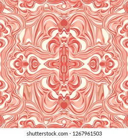 Vector Pink swirls seamless  pattern. Abstract colorful texture. Background ideal for wrapping paper, wallpaper and textiles.