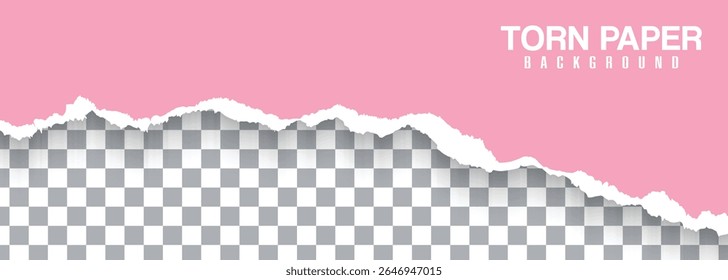 Vector Pink Torn Paper On Transparent Background - Powered by Shutterstock - Get 15% off with code: PIKWIZARD15