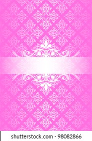 Vector pink vintage background