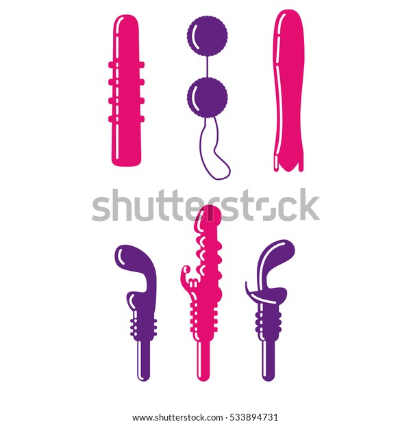 Vector Pink Violet Illustration Dildos Vibrators Stock Vector Royalty Free 533894731 9612