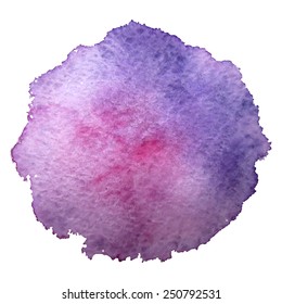 Vector pink and violet watercolor splash