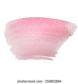 Vector pink watercolor splash. 