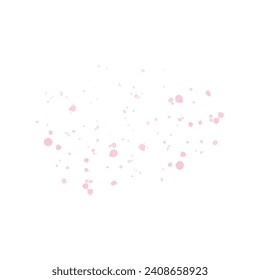 Vector pink watercolor splatter on white background