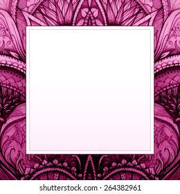 Vector pink watercolour background. Abstract banner. Hand drawn painting. Romantic floral card or invitation. Pink backdrop. Vector illustration. Unique painted design.